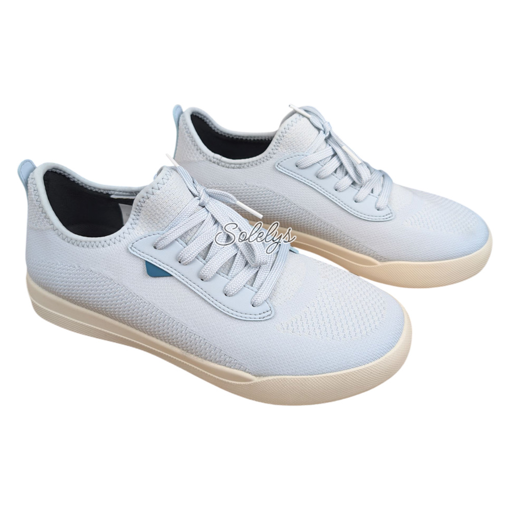 Vessi Weekend Classic Mens 9 Womens 10 On Shore Blue Waterproof Knit Sneaker